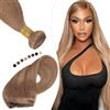 Elailite Extension Tessitura Capelli Veri Matassa #30 Castano Ramato Chiaro Brazilian Bundle Virgin Human Hair Lisci Fascia Unica 100g 45cm