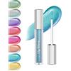 Lestpola Rossetto liquido, blu camaleonte metallizzato Shimmer lucidalabbra durevole, impermeabile, High Shine Volume Gloss, olografico Not-Sticky Lipstick Iridescent Makeup per donne Natale-07