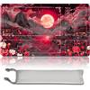 MilkPlaymat MTG Tappetino da gioco Premium XXL (60 x 35 cm) - Design fantastico ad alta risoluzione - Tappetino in gomma antiscivolo per TCG/CCG/MTG (con zona, MTG50-3)