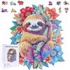 GLOBLELAND 200 Pezzi Bradipo e fiori Puzzle in Legno per Adulti Puzzle in legno per Halloween Natale Compleanni Anniversari