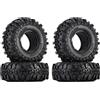INJORA 4PCS 1,9 Pneumatici in Gomma Ruota per 1:10 RC Crawler Axial SCX10 90046 SCX10 III AXI03007 Tamiya CC01 D90 D110