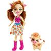 Enchantimals, Bambola Cailey Mucca con Animale, Giocattolo per Bambini 4+Anni, FXM77