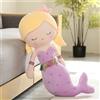 TROYSINC Mermaid peluche a forma di sirena, per ragazze, simpatica sirena, giocattolo per bambini, regalo (40 cm, viola)