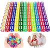 Zkaoai Set di 100 pezzi di dadi, set di dadi trasparenti da 12 mm, giochi da tavolo di dadi, dadi a sei facce, set di dadi poliedrici, dadi colorati per bambini, festa accessori per giochi da casa