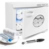 HomdMarket Scaldasalviette da 23 l, con lampada UV, 3 in 1 Towel scaldasalviette elettrico con finestra per spa, massaggi, salone e cura delle unghie, bianco