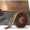 Zayejod 2M Striscia di Transizione per Pavimenti in Laminato Striscia di Soglia Profilo di Transizione Autoadesivo PVC e Vinile, Striscia di Giunzione per Pavimenti, 5cm Grano Di Teak Marrone