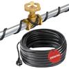 H&G Lifestyles Cavo riscaldante da 26 W/m, autoregolante, 9 m, per grondaia, 230 V, per grondaie, tubi dell'acqua e cavi, protezione antigelo contro ghiaccio e neve