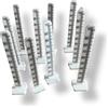2.0 OUTILLAGE CARRELEUR Artisan français Calibro di livellamento 0-100 mm - set 10 pezzi - misurazione spessore per massetto fluido, autolivellante, rasionaggio e calcestruzzo - graduazione ogni 10 mm - Outillage Carreleur 2.0