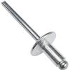 AERZETIX - Set di 100 rivetti ciechi Ø5x10mm con testa larga 14mm - DIN 7337 C - rivetto pop a rottura stelo - in alluminio/acciaio - C48267