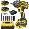 SundpeyPRO Avvitatore a Impulsi 1300Nm, 21V Avvitatore ad Impulsi 1/2, con2 Batterie 4.0Ah, Motore Brushless e 3 Velocità + Modalità RSS, Cassetta & Accessori, Per Auto, Cantieri & Fai da Te