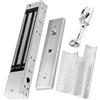 jasugKEY Serratura magnetica elettrica impermeabile IP67 da 280 kg, serratura magnetica elettrica con forza di tenuta, serratura elettromagnetica a prova di guasto DC12V, controllo accessi singola