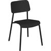 Fermob - Sedia impilabile Studie - Nero - Alluminio - Designer Tristan Lohner
