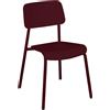 Fermob - Sedia impilabile Studie - Viola - Alluminio - Designer Tristan Lohner