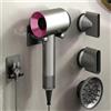 MidingChai Porta Phon Compatibile con Dyson, Adesivo, Appendi Phon Bagno, Porta Asciugacapelli avec Rangement des câbles, Convient pour 3 embouts, en alliage d'aluminium