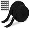 KEORHEZ Due Elastici con Asole Elastico da Cucito Lungo 28 Metri Elastico con Asole da 20 Mm con 20 Bottoni Adatto per Famiglie E Bambini