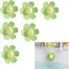 Syiyunran Bouchon Trop Plein Lavabo Cache Trou Copri Troppopieno - Verde, a Forma di Fiore, 6 Pezzi, Adatto Lavabi pour Bain, per da Appoggio, Lavelli Mop, Lavamani, Vasche Bagno, ecc