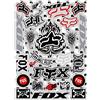 CMR Design Co KIT STICKERS FOX ADESIVI SPONSOR AUTO MOTO FURGONE COMPATIBILE PER HONDA YAMAHA KTM CROSS ENDURO CASCO (22)