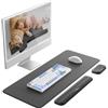 VAYDEER Set ergonomico 3 pezzi - Supporto tastiera, poggiapolsi e tappetino mouse in memory foam - Antiscivolo, confortevole per ufficio e casa, nero