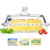 LIBRNTY Lattina di burroin vetro,Barattolo per Burro da cucina,Burriera igienica in vetro con,Fresh-Contenitore per Torte,100% senza BPA-Burro-Per 250 g di burros per burro fresco, formaggio