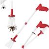 Udbrud Spider Catcher, Acchiappasogni con Manico Lungo, Cattura Insetti, Acchiappa Ragni, Trappola per Insetti Portatile, Acchiappa Ragni Telescopico per Vespe Scorpione Insetti Gambe (Rosa)