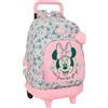 safta MINNIE MOUSE MINTY - Zaino grande con ruote, compatto, rimovibile, ideale per bambini di diverse età, comodo e versatile, qualità e resistenza, 33 x 22 x 45 cm