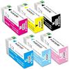 Yongairuink PJIC1 PJIC2 PJIC3 PJIC4 PJIC5 PJIC6 PP-100 PP-50 Pigment Cartucce d'inchiostro per EPN PP-100N11 PP-50BD PP-50II PP-100II PP100III Stampanti (6 pezzi)
