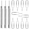 ZELHYEUU 13 Pcs Spilla di Espulsione della Scheda SIM, Spilli Estrattori per Rimozione Scheda SIM, Inossidabile Strumento Rimozione Della Scheda SIM, SIM Card Pin, per Rimuovere il Vassoio Della Scheda SIM