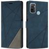 SONWO Cover per Oppo A53 / Oppo A53s, Flip Caso in PU Pelle Case Cover Custodia con Slot per Schede e Supporto Stand per Oppo A53 / Oppo A53s, Blu