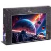 Ulmer Puzzleschmiede - Puzzle da 1000 pezzi - Motivo spaziale futuristico con paesaggi cosmici in colori intensi - Qualità Made in Germany