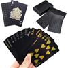 BDGYCK Carte da gioco nere, Poker da Gioco Impermeabili, Diamante Plastica Impermeabile novità, Carte da Magia Nero, per Feste a Casa, Natale, Halloween e tutte le feste