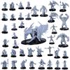 Forged Terrain Fantasy Miniatures Set - 40 DnD miniature 28-32 mm | Pacchetto mostro ed eroe | Compatibile con Dungeons & Dragons | Miniature epiche con licenza