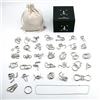 Chonor 36 Pezzi Rompicapo in Metallo Torsione Puzzle 3D Gioco di Mente Classico Giocattoli Educativi IQ Test Puzzle Regalo per Adulti e Bambini