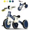 LOL-FUN Bici per bambini da 1 a 2 anni, triciclo 4 in 1 per bambini da 1 a 4 anni, regalo per ragazzi e ragazze, triciclo a 3 ruote con pedale rimovibile