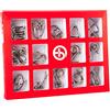 Holzsammlung Set da 15 Rompicapo Metallo, Giochi Rompicapo Gioco Intelligenza, Classico Rompicapi Giocattoli, Giocattolo Educativo Metal IQ Puzzle Rompicapo Regalo per Adulti Bambini Adolescenti