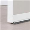 Azlanway Nastro sigillante per porte, 100 cm, autoadesivo per porta, nastro adesivo, guarnizione a spazzola, per porte interne ed esterne, antipolvere, resistente al freddo, fonoassorbente