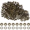 QUARKZMAN 200 Set Kit Occhielli in Metallo 5mm 3/16 Occhiello per Teloni Piccolo con Foro Rondelle per Scrapbooking Scarpe Abbigliamento Pelle Tela, Bronzo