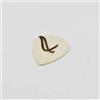 Wambooka Plettro Flat artigianale per chitarra da1mm con punta svasata (Black Horn, Clear Horn, White Bone and Dark Wood) (NATIVO FLAT PICK- WHITE BONE)
