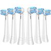 MERUYOO 6 spazzole di ricambio Meruyo compatibili con spazzolini Oral B iO 10/9/8/7/6/5/4/3 (bianco)