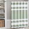Madison Park Tenda da doccia con trama a nido d'ape extra lunga per bagno, 3 m, Scotchgard, gestione dell'umidità, qualità spa, tende da doccia moderne per bagno, extra lunga, 182,9 x 213,4 cm, verde