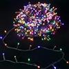 Aigostar Glowster - Ghirlanda luminosa a LED, alimentata a batterie 3AA, colori RGBY, 5 m, ideale per decorazioni festive e ambientali.