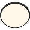 BRILONER - Lampada da soffitto a LED con cornice decorativa, luce bianca calda, 17,5W, 2400lm, lampadina a LED, lampada da soffitto, soggiorno, cucina, illuminazione da soffitto, 33 x 6 cm, nero