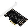 SilverStone SST-ECM20 - Scheda SuperSpeed PCI-E Express x4 ad M.2 (NGFF) e SATA/M.2