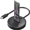 ICY Box DockingStation NVMe & SATA M.2 SSD, USB-C 3.1 Gen 2, 10 Gbps, senza attrezzi, IB-1610MCD-C31