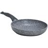 Bialetti Aeternum Madame Petravera Plus Padella, Alluminio, Grigio, 20 cm