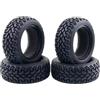 KINGCOO 1/10 RC pneumatici per auto su strada, 4 pezzi 75 mm RC Rally Auto in gomma per 1:10 RC On Road Touring Racing Car 1/16 RC Rally Auto per HSP HPI Kyosho Tamiya (nero)