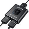 GANA Splitter HDMI 4K@60Hz GANA HDMI Splitter Bidirezionale Ultrasottile 1 Ingresso 2 Uscite Interruttore HDMI Manuale Supporta HD Compatibile Xbox PS5/4/3 Blu-Ray Fire Stick,