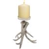 Deco 79 68890 Aluminum Antler Candle Holder, 7 x 8