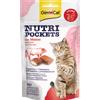 GimCat Nutri Pockets Manzo Malto 60g - Snack Croccanti Gatti
