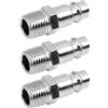 Wonvify Raccordo rapido Maschio Euro 1/4 Conico in teflon per aria compressa, ugello compressore con tubo pneumatico