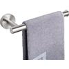 NearMoon Porta asciugamani/anello portasciugamani, barra per asciugamani in acciaio inox spesso, per bagno, antiruggine, accessorio da bagno in stile contemporaneo, 22,9 cm (confezione da 1 pezzo,